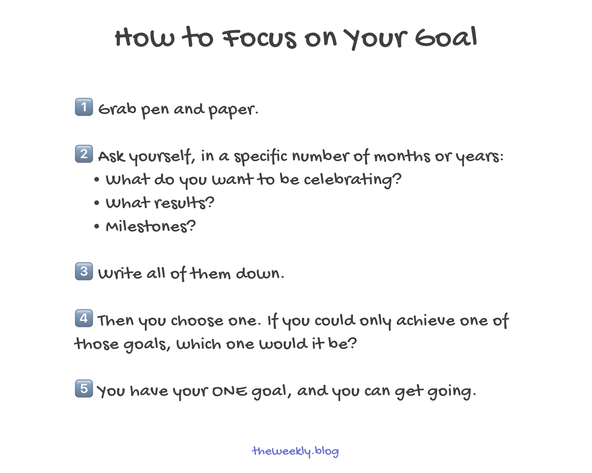 How to focus on your goal